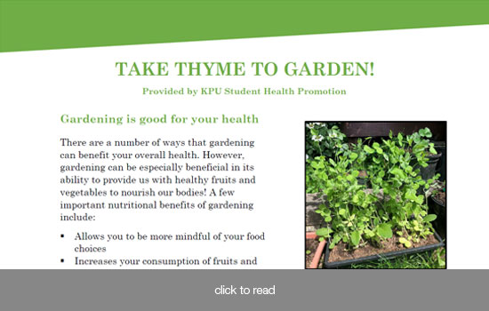Take Thyme to Garden