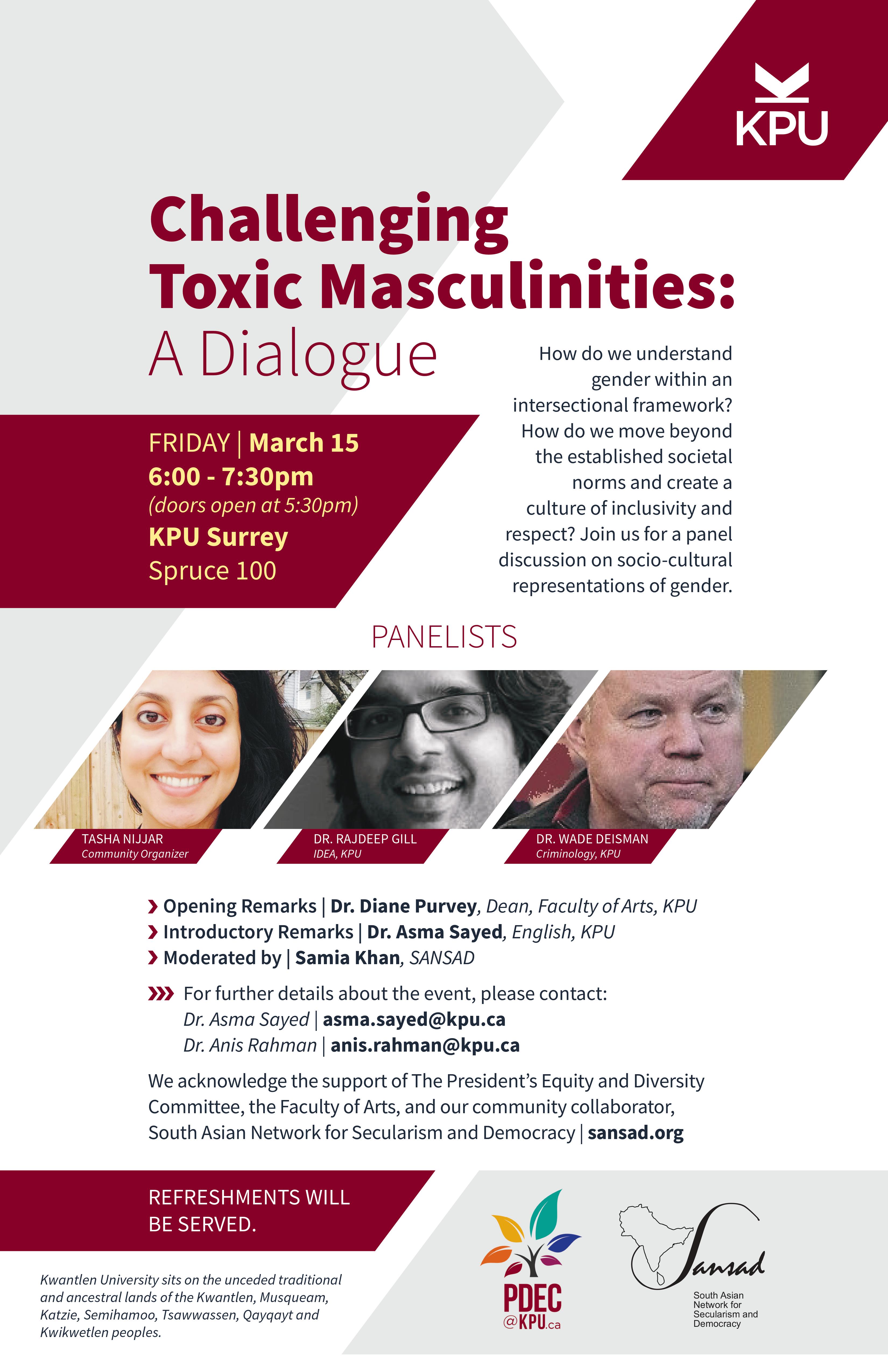 Challenging Toxic Masculinities