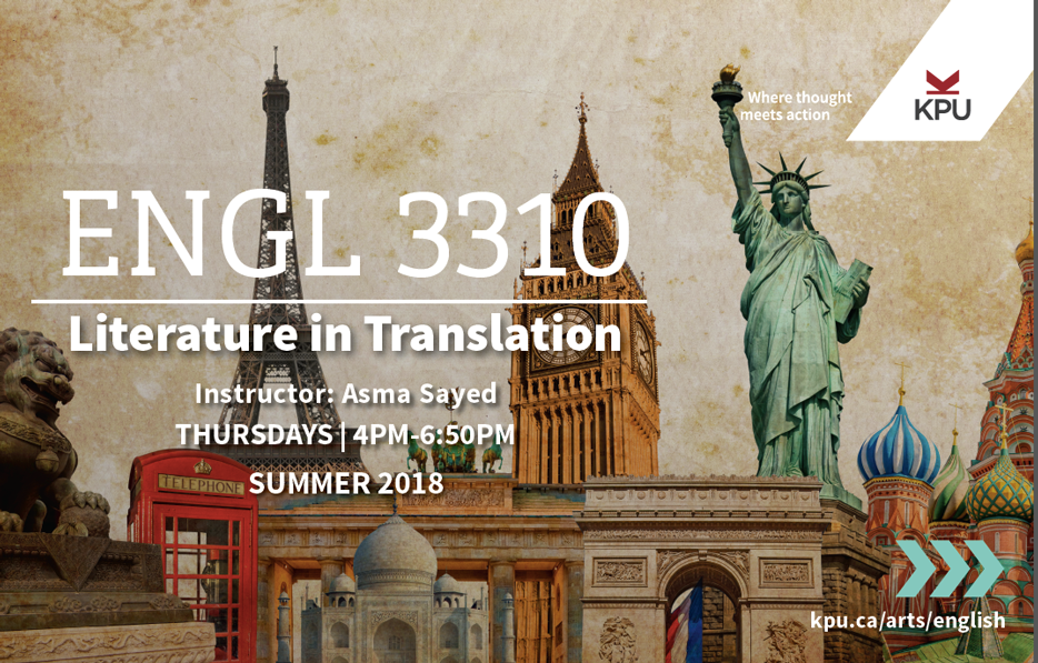 English 3310 - Literature in Translation
