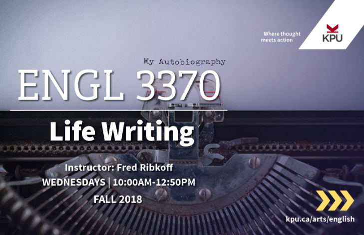 English 3370 - Life Writing