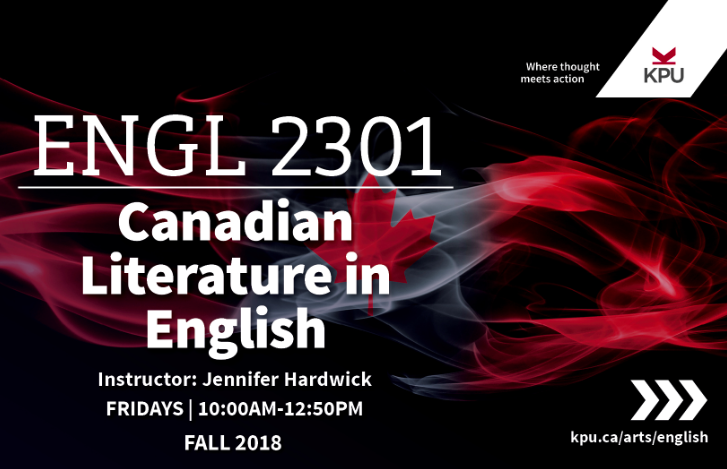 English 2301 - Canadian Literature in English