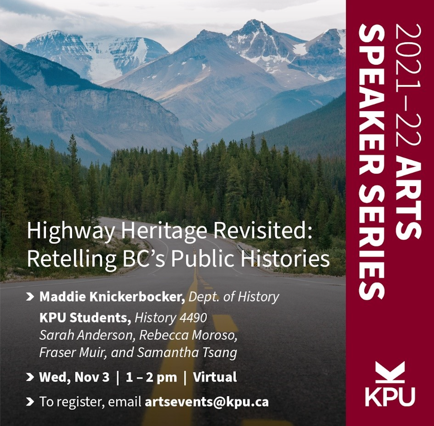 Arts Speaker Series Highway Heritage Revisited 