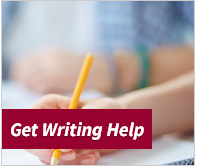 Get writing help button