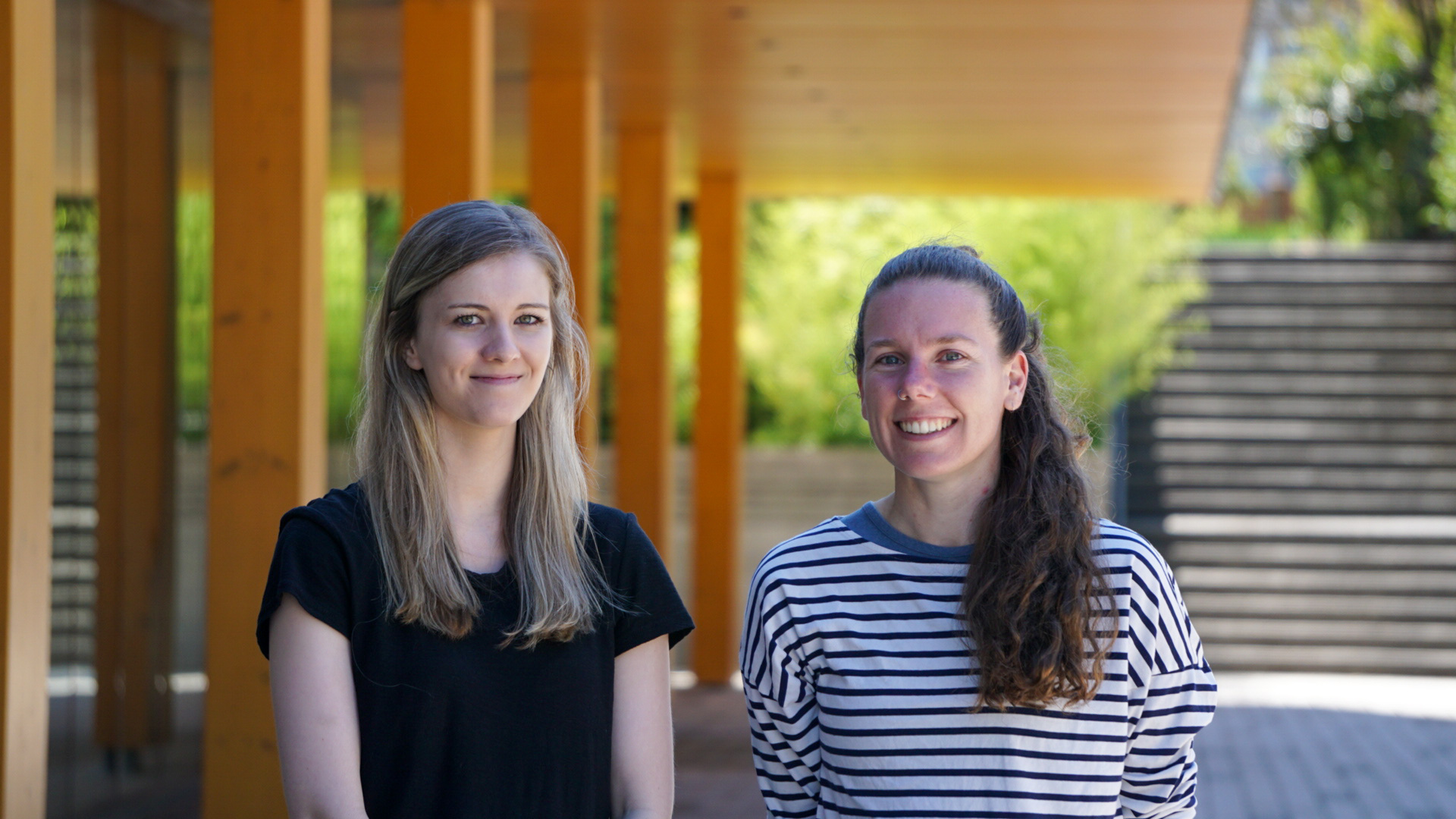 Kwantlen Polytechnic University Marie-Pier Alary and Bailee van Rikxoort students are vying for top spot in a competition to design Canada’s first zero-emission concept car. 