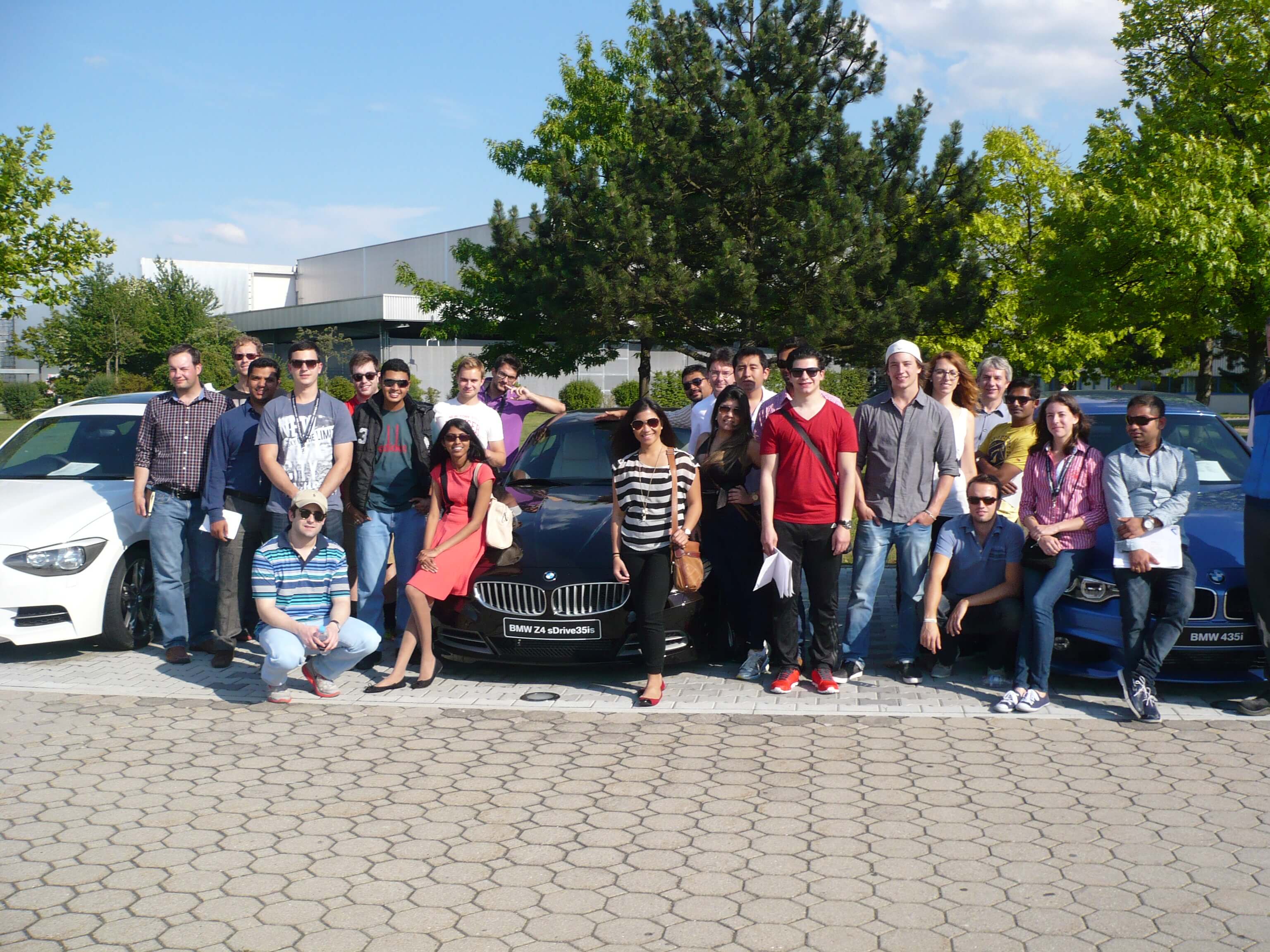 Week 2 of Munich Summer School - Photo with BMW Cars