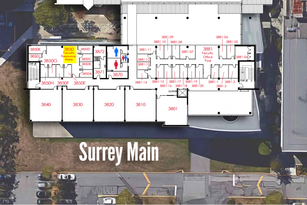 Sociology Department Surrey Location Map