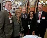 AT-CURA in Ottawa at Hon. Senator Ogilvie’s Social Innovation and Research Impact Event. (From left) Jordan Buna, KPU undergraduate student research assistant, AT-CURA; MP Saanich-Gulf Islands Elizabeth May, leader of the Green Party of Canada; Rob Rai, d