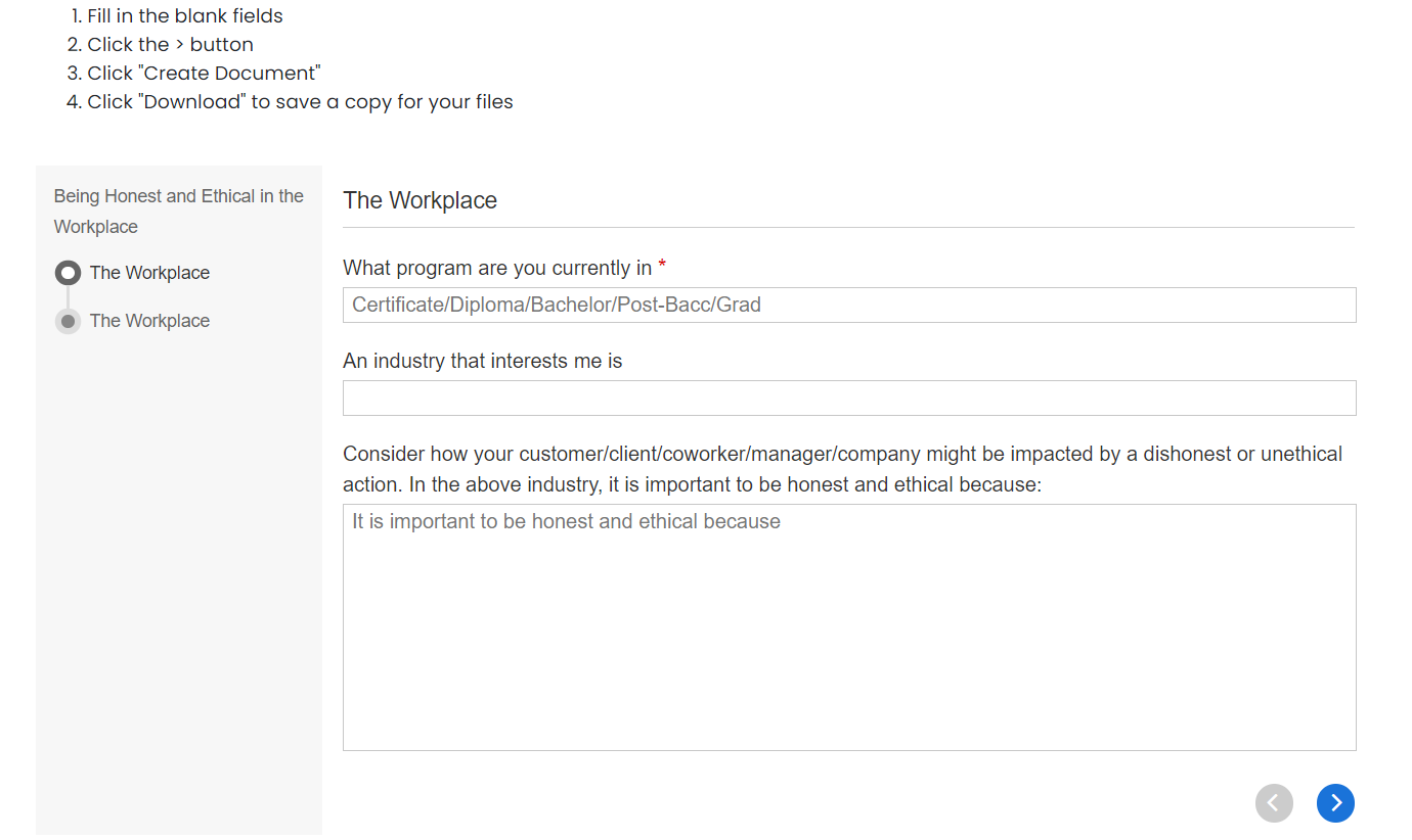 Reflecting about integrity in the workplace