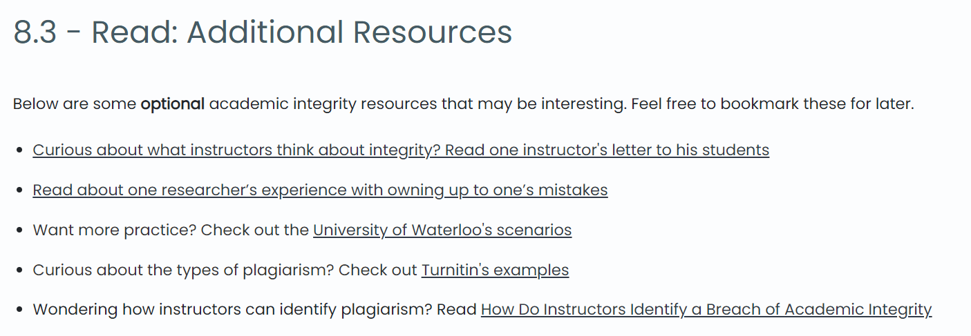 Additional Resources