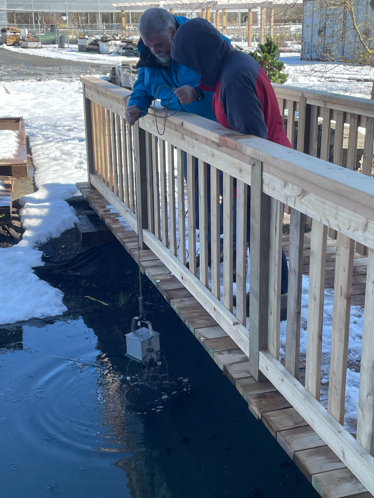 KPU Students Bridge Sediment Sampling