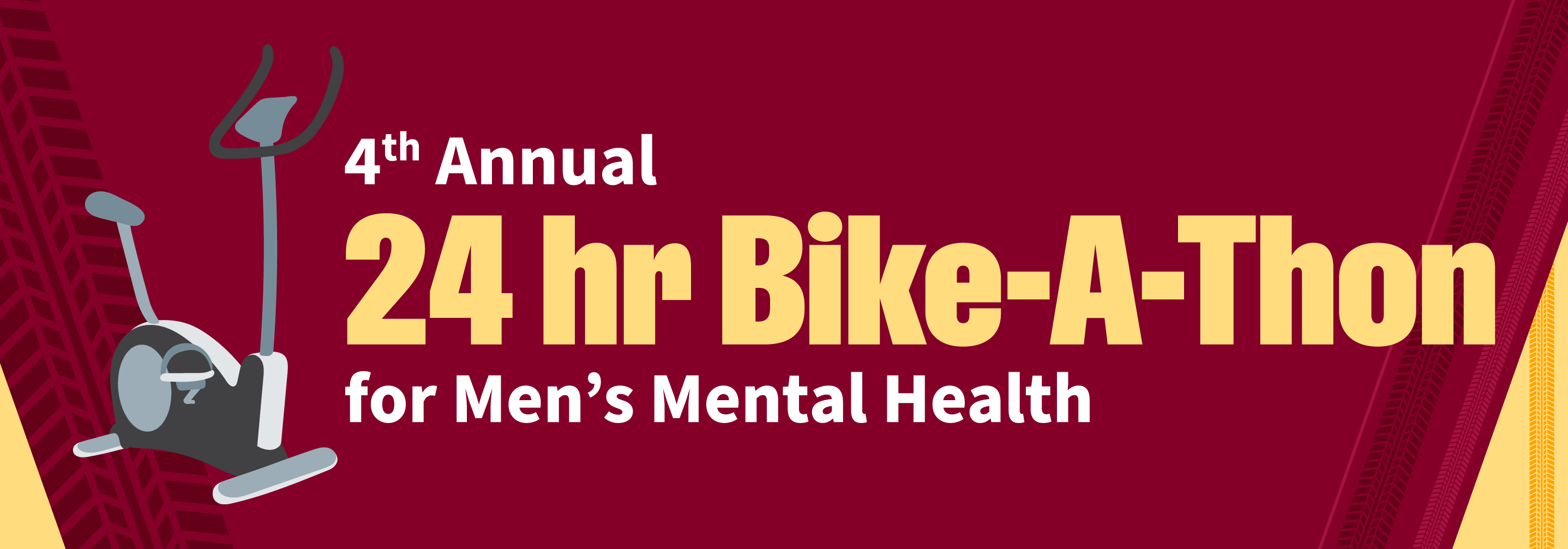 4th Annual 24 hour Bike-A-Thon for Men's Mental Health