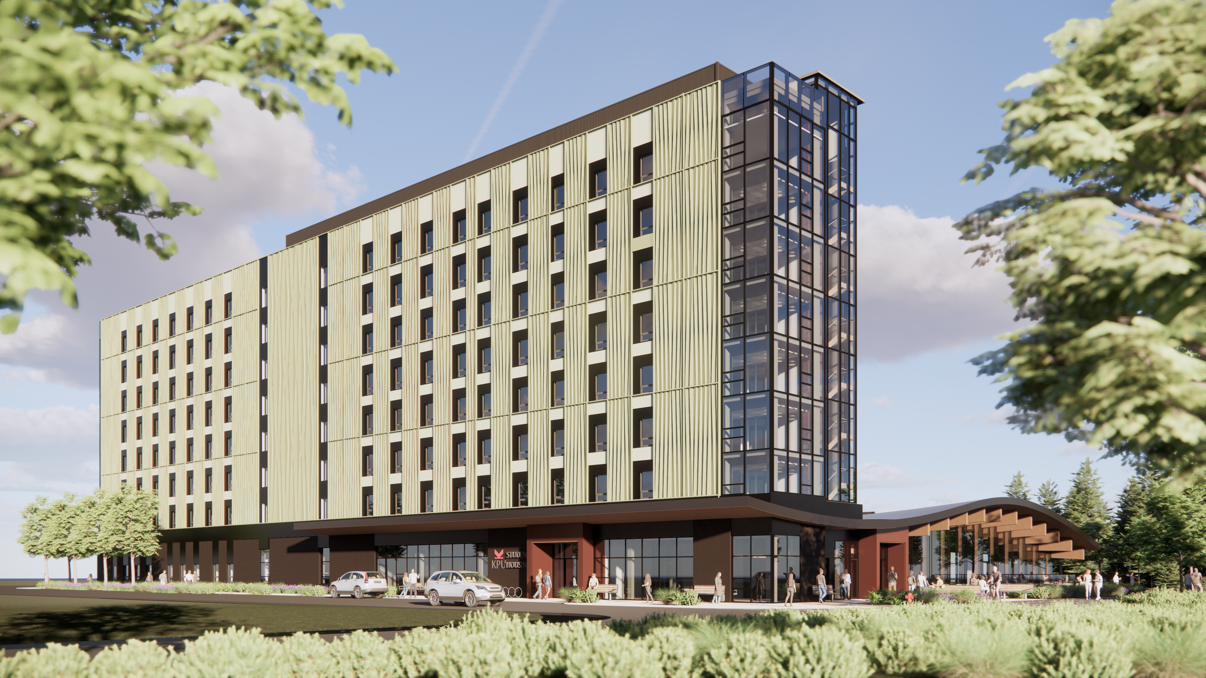 KPU Surrey Housing Rendering