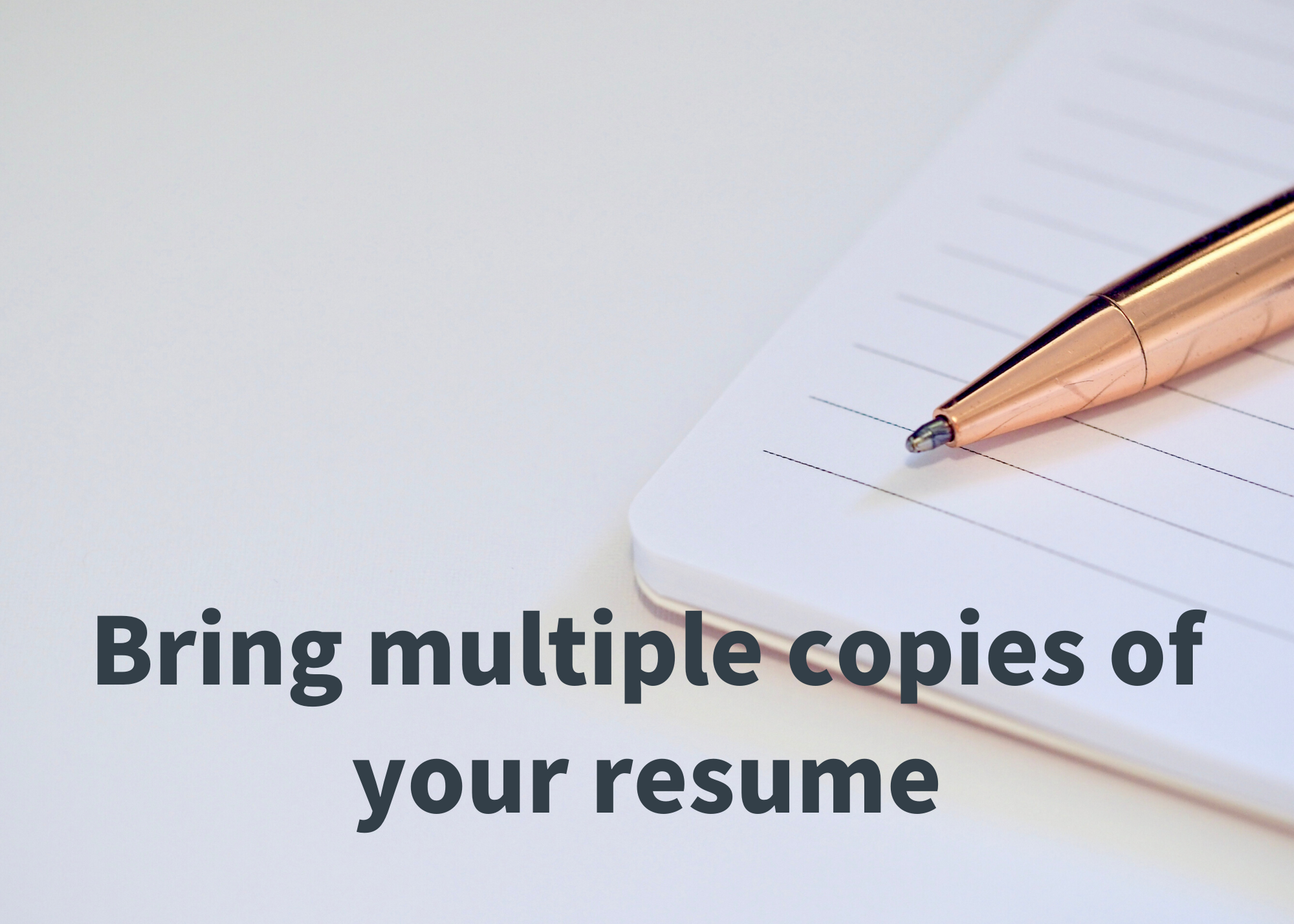 Multiple resume copies