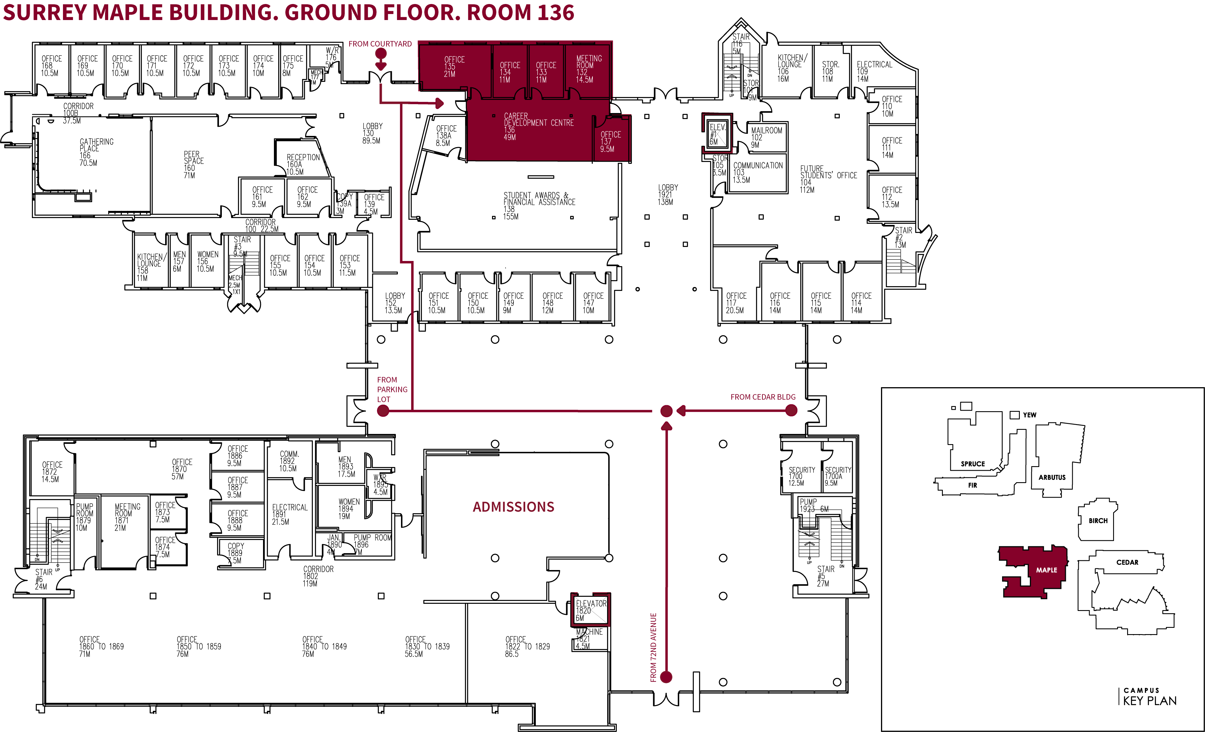 CO-OP EDUCATION & CAREER LOCATION MAP