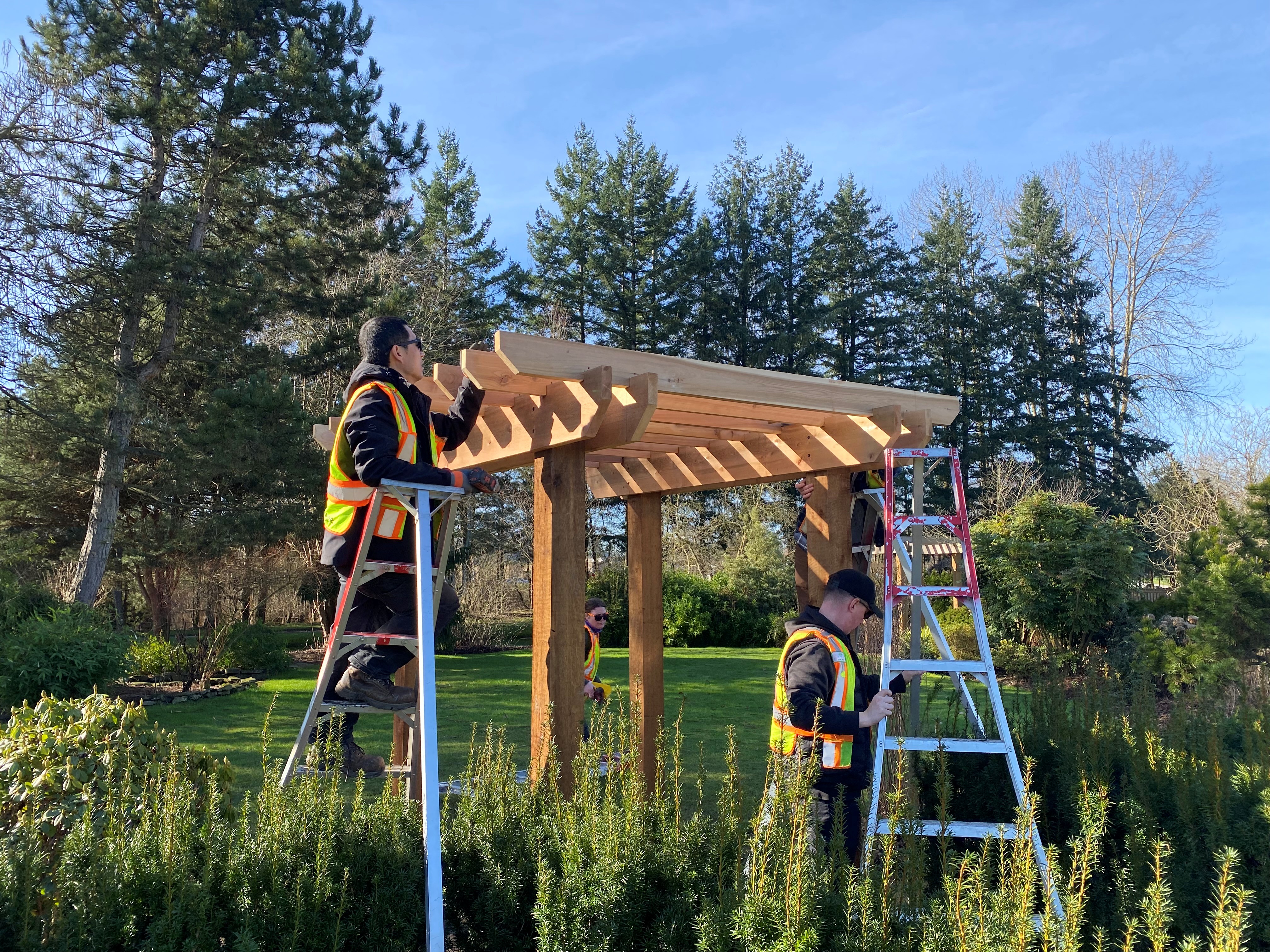 gazebo structure made by kpu students