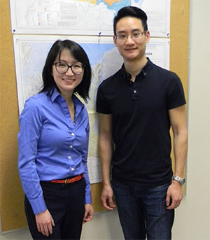 Representing Environment Canada, Cindy Yu and Colin Fong spoke with many KPU Geography students in attendance