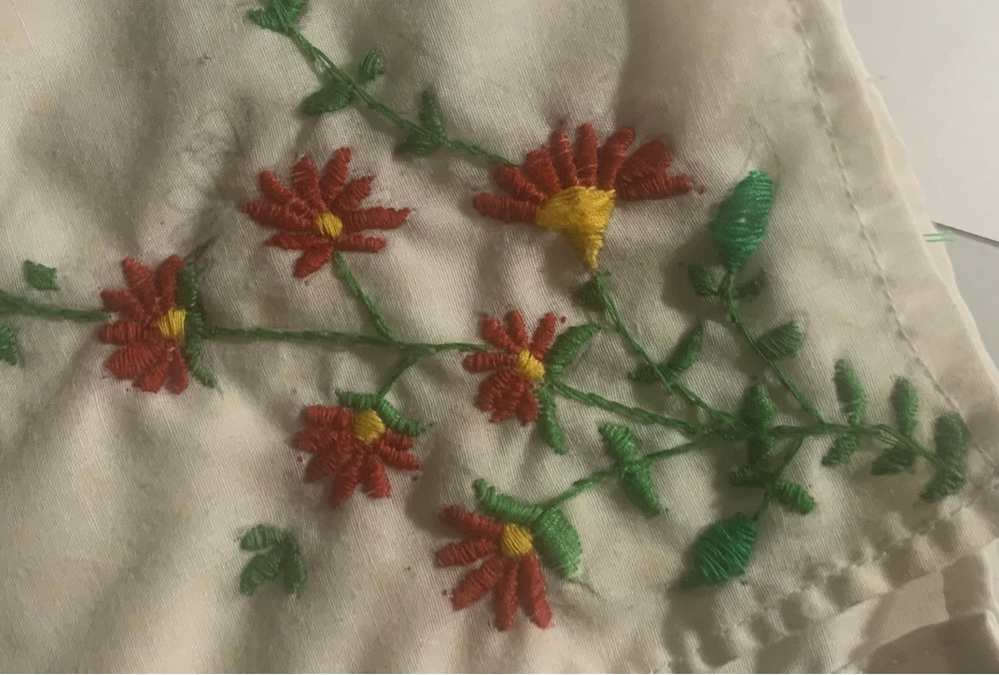 Kashmiri embroidery closeup
