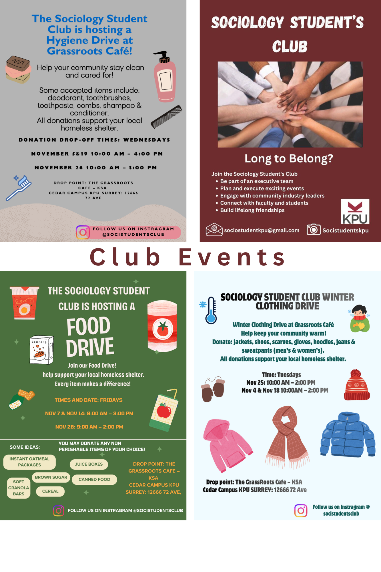 Sociology club events