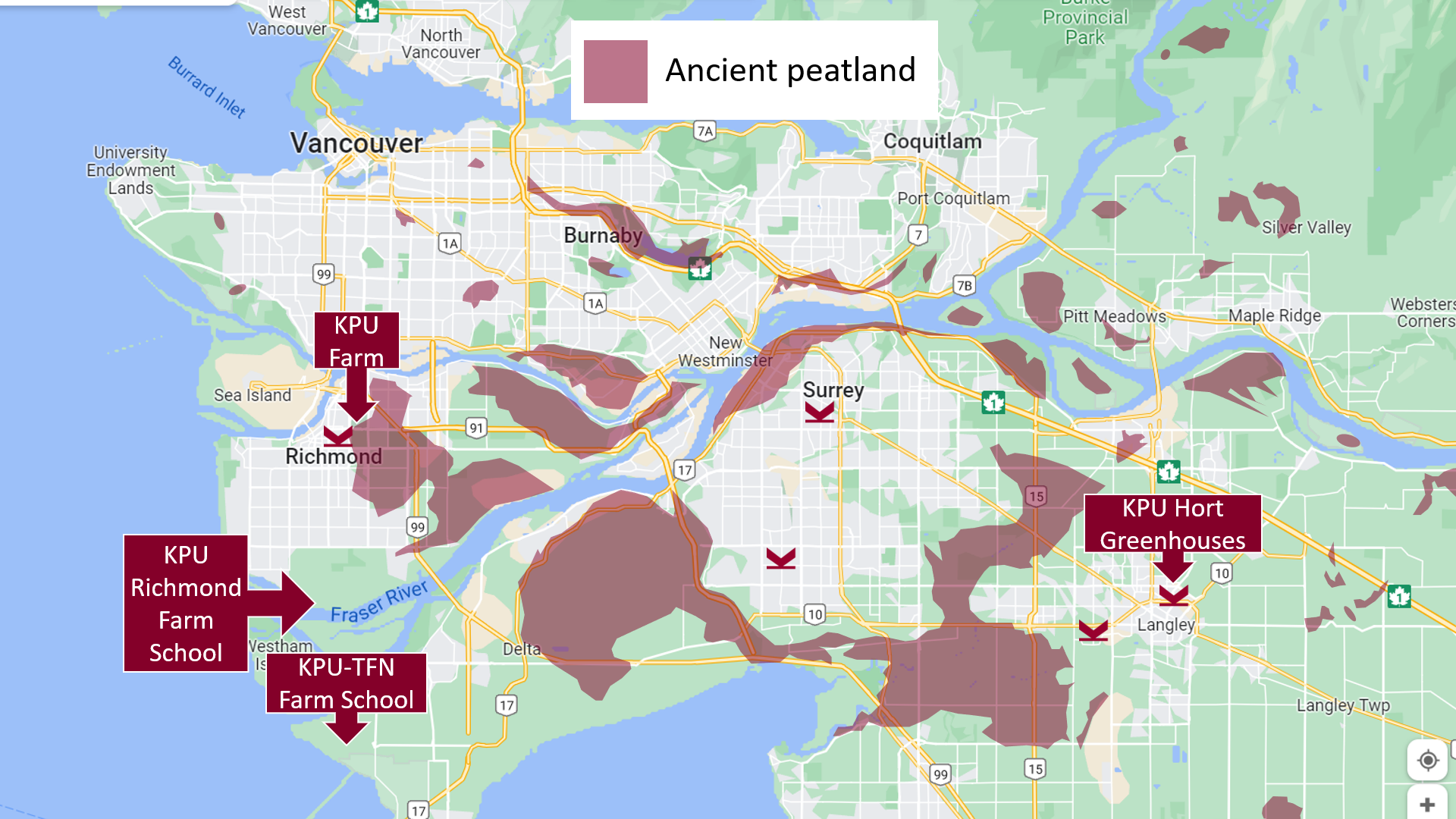 Peatlands of Metro Vancouver.