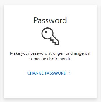 Change Password Button
