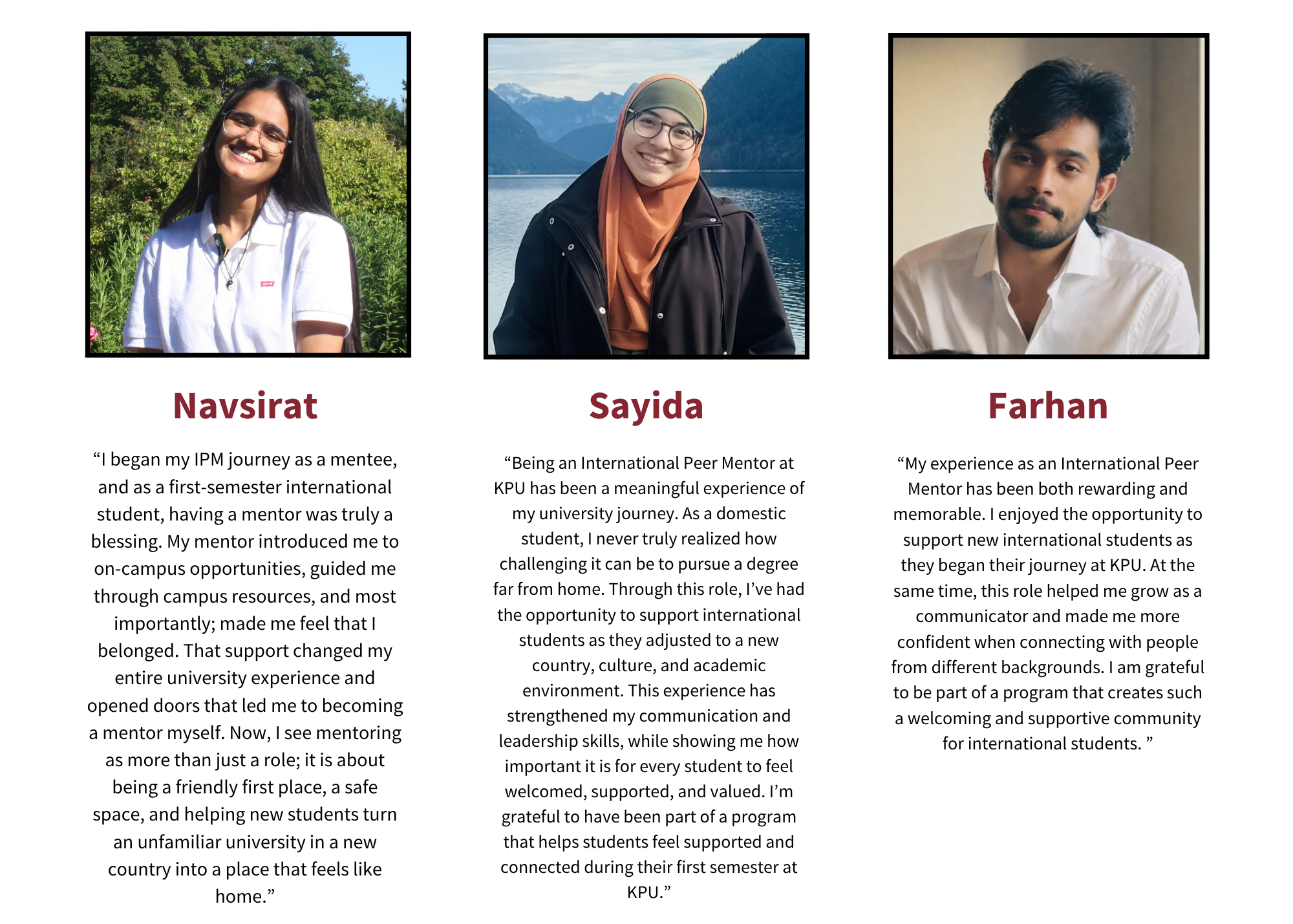 Mentor testimonial