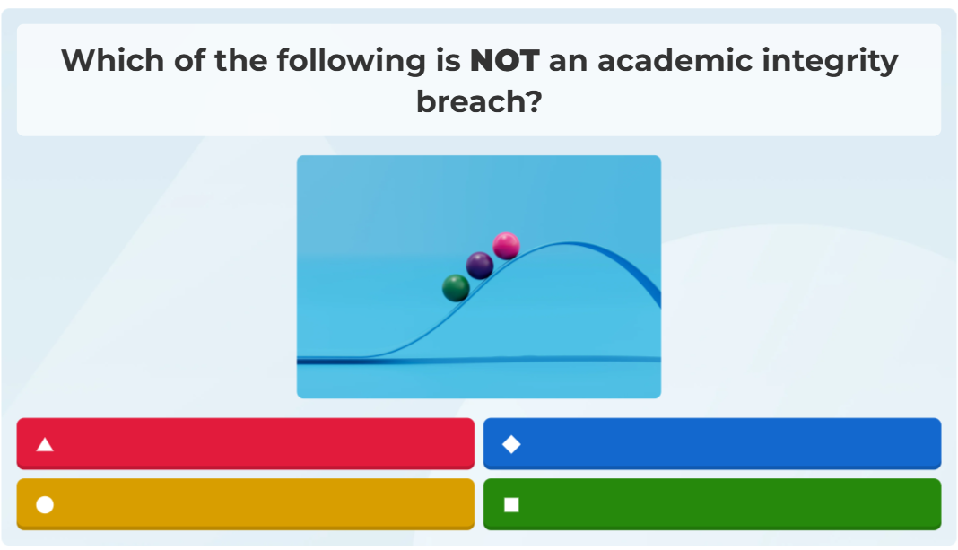 Image of kahoot question