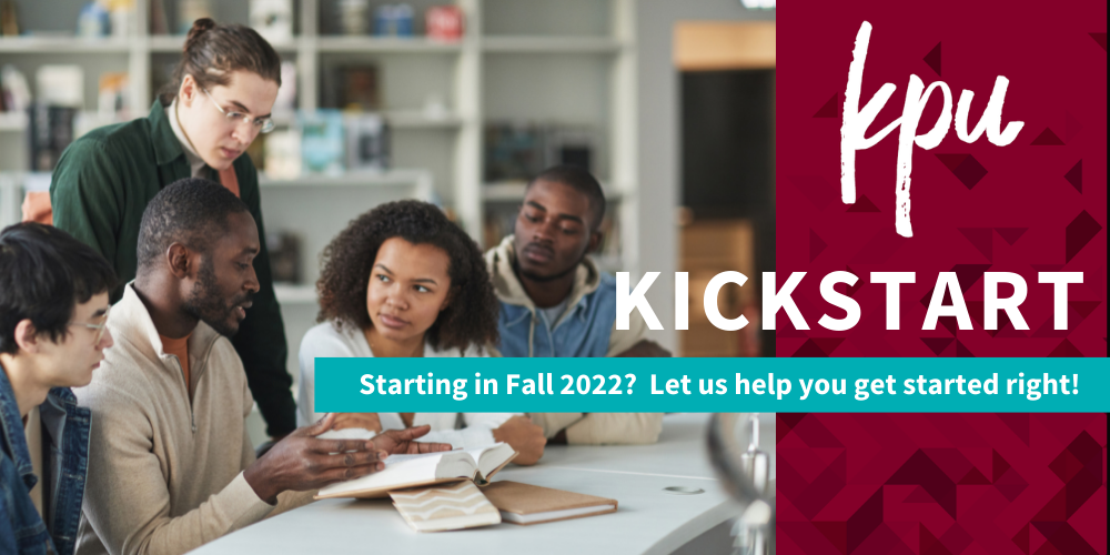 Kickstart! Starting in Fall 2022?  Let us help you get started.