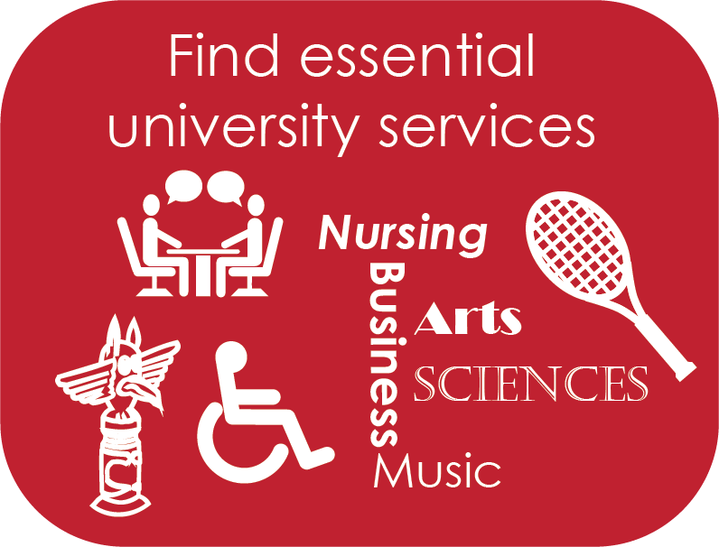 Find essential university services 