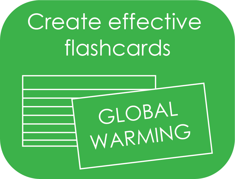 Make effective flashcards