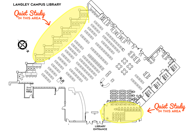 Langley library study rooms