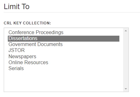 Dissertations limiter