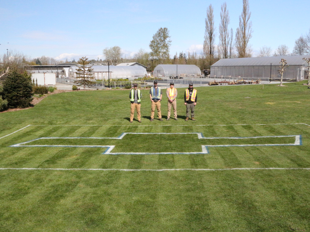 KPU students learning turf and lawn care