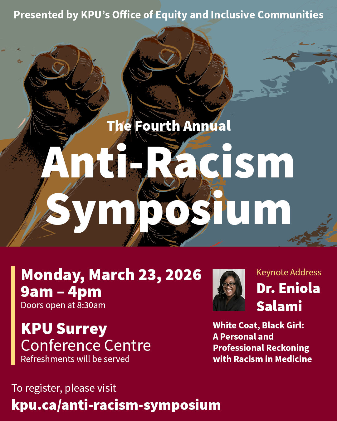 KPU Presents The Fourth Annual Anti-Racism Symposium