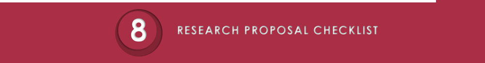 Research Proposal Checklist