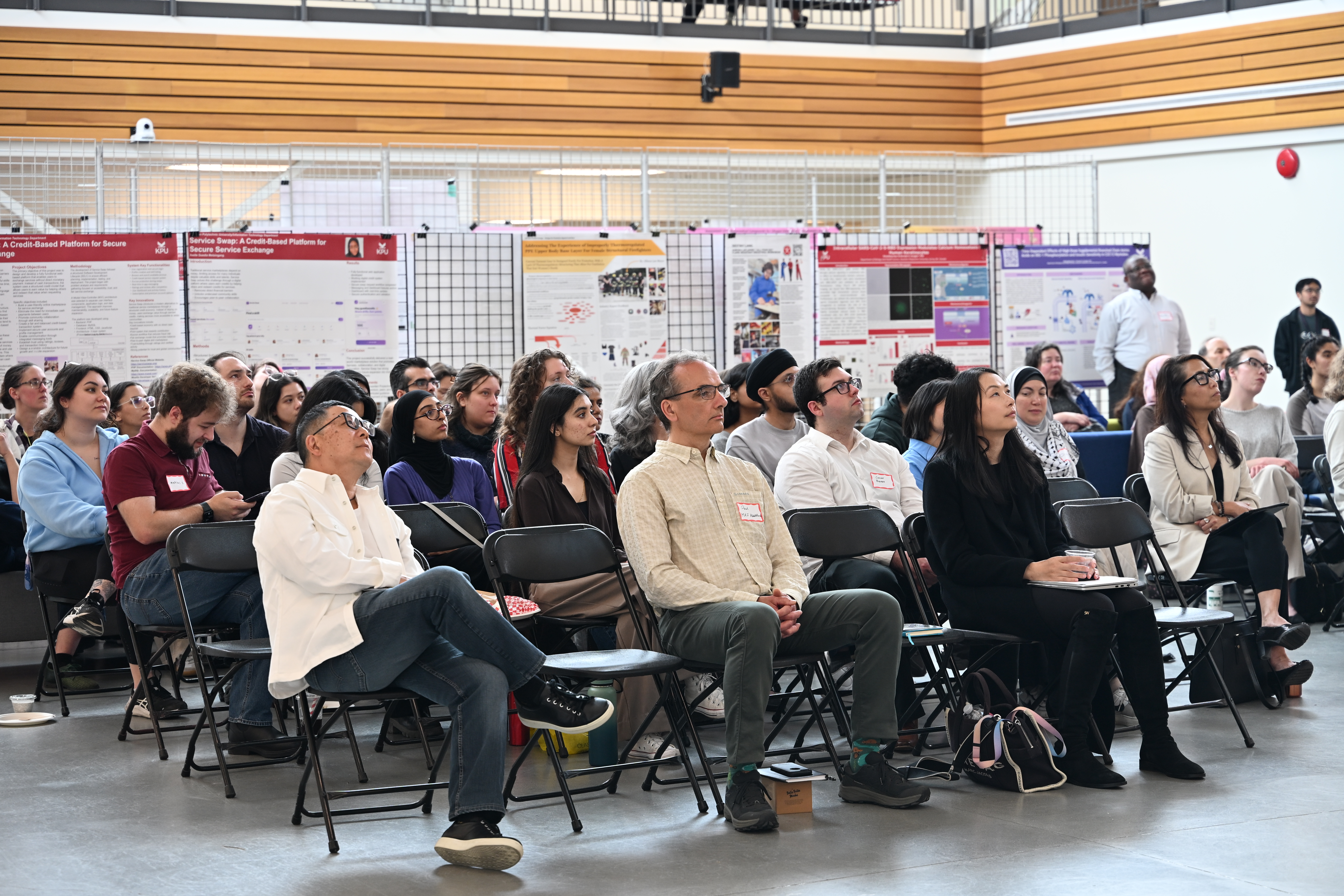 audience watching research talks