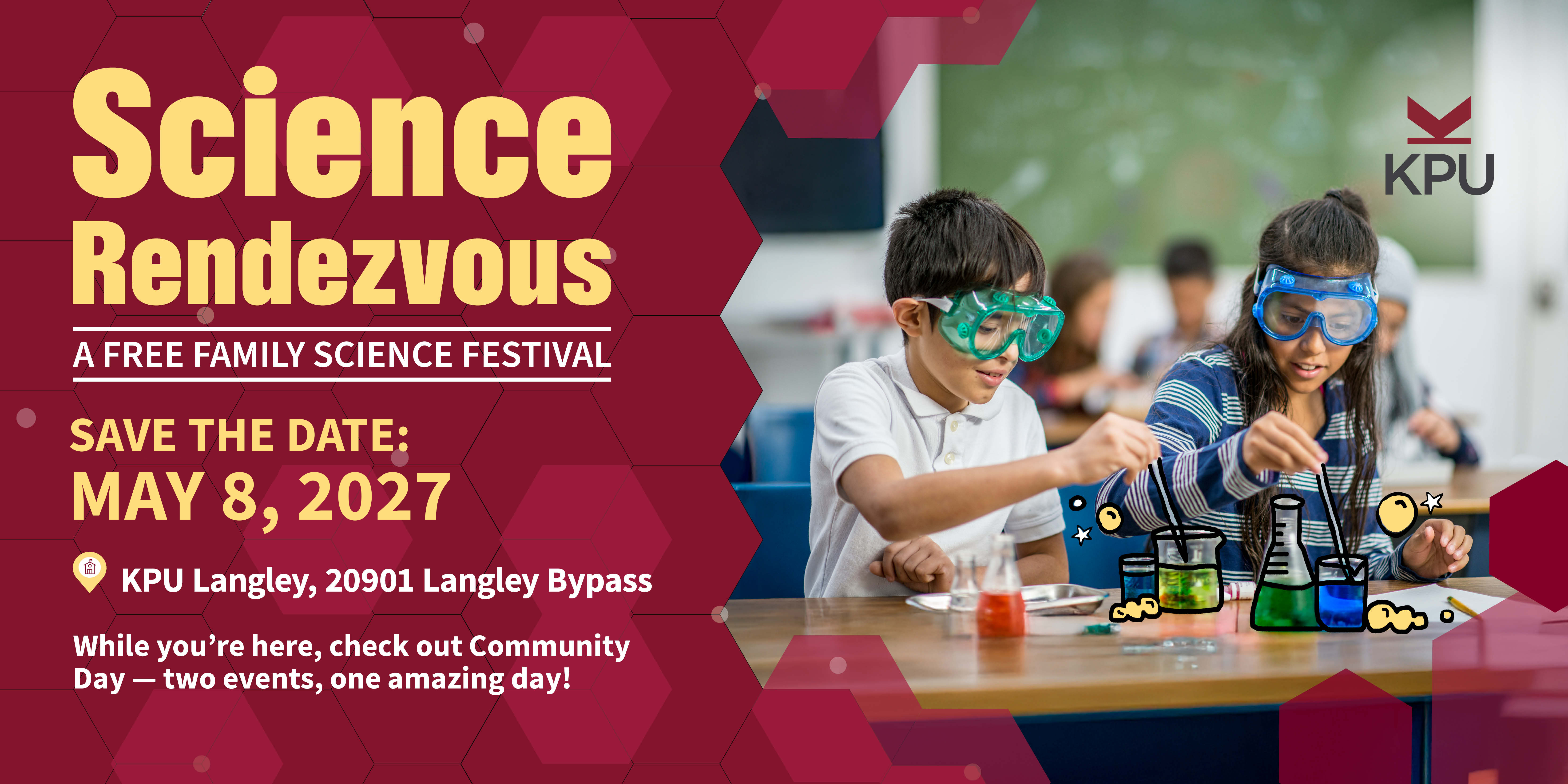 KPU Science Rendezvous Save the Date 2027
