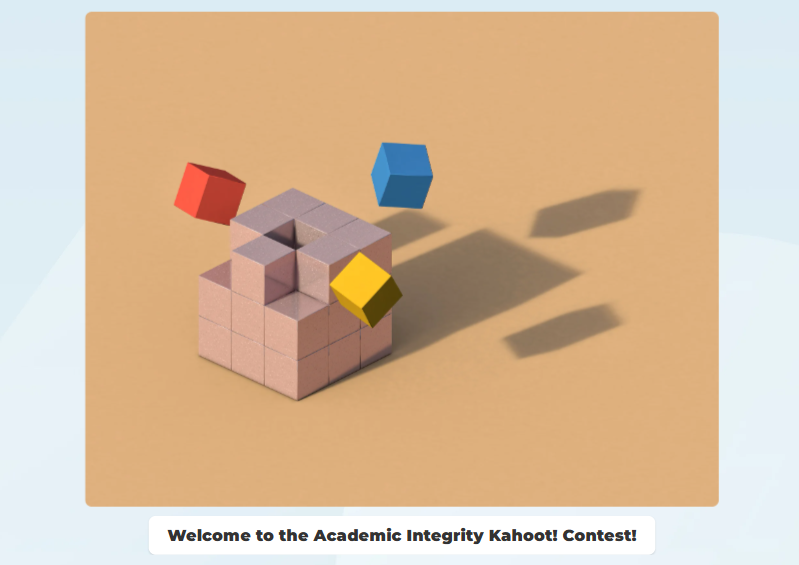 Academic Integrity Kahoot contest1