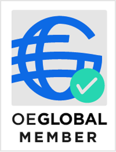 Logo of Open Education Global, with OE Global Member written below it