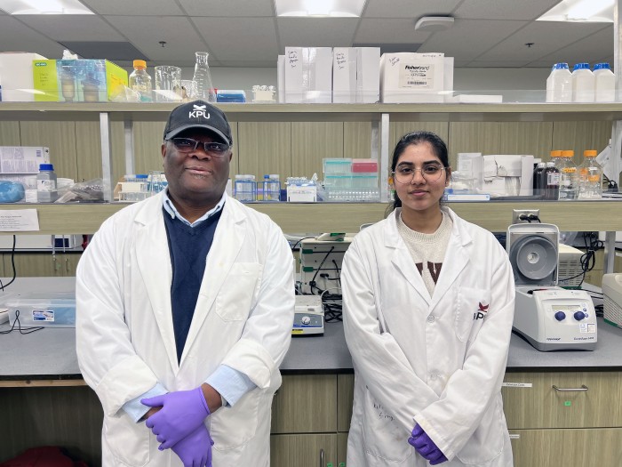 Dr. Barnabe Assogba and Ashpreet Kaur.