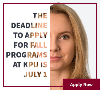 The deadline to apply for fall programs is July 1. Apply now.