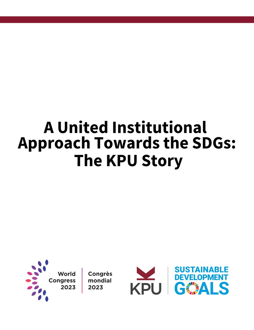 A United Institutional Approach to the SDGs: The KPU Story