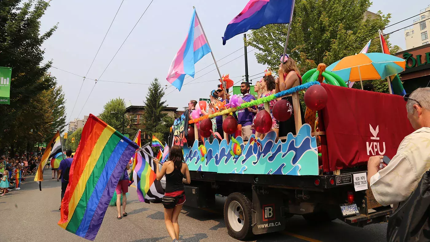 Pride parade float