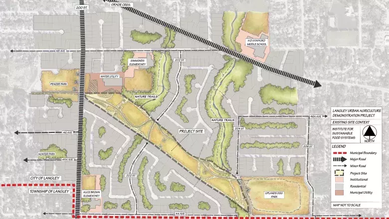 Map of Langley Project Site