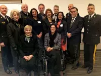 Dignitaries, special guests and NEVR members gathered at KPU Surrey on Wednesday as the province unveiled its domestic violence plan.